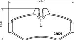 Hella 8DB 355 008-651 комплект тормозных колодок, дисковый тормоз на PUCH G-MODELL (W 461)