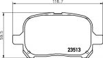 HELLA КОМПЛЕКТ ТОРМОЗНЫХ КОЛОДОК, ДИСКОВЫЙ ТОРМОЗ (8DB 355 009-351)
