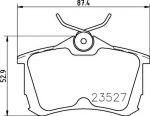 HELLA КОМПЛЕКТ ТОРМОЗНЫХ КОЛОДОК, ДИСКОВЫЙ ТОРМОЗ (8DB 355 009-511)