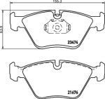 Hella 8DB 355 009-651 комплект тормозных колодок, дисковый тормоз на Z4 (E85)