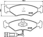 Hella 8DB 355 010-301 комплект тормозных колодок, дисковый тормоз на FORD ESCORT III (GAA)