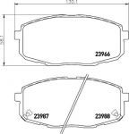 HELLA КОМПЛЕКТ ТОРМОЗНЫХ КОЛОДОК, ДИСКОВЫЙ ТОРМОЗ (8DB 355 010-611)