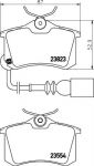Hella 8DB 355 010-781 комплект тормозных колодок, дисковый тормоз на VW POLO (9N_)