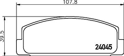 HELLA КОМПЛЕКТ ТОРМОЗНЫХ КОЛОДОК, ДИСКОВЫЙ ТОРМОЗ (8DB 355 011-131)