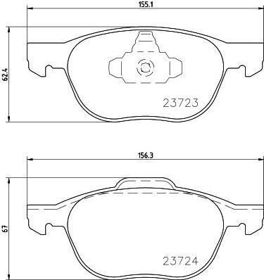 HELLA Колодки дисковые FORD FOCUS II/ C-MAX 03- (1809256, 8DB 355 011-191) HELLA Колодки дисковые FORD FOCUS II/ C-MAX 03- (1809256, 8DB 355 011-191)