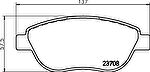 Hella 8DB 355 011-331 комплект тормозных колодок, дисковый тормоз на FIAT DOBLO вэн (223, 119)