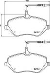 Hella 8DB 355 011-491 комплект тормозных колодок, дисковый тормоз на PEUGEOT 407 SW (6E_)