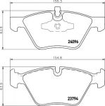 Hella 8DB 355 011-941 комплект тормозных колодок, дисковый тормоз на 3 купе (E92)