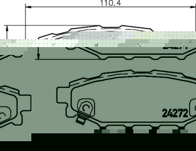 Hella 8DB 355 012-261 комплект тормозных колодок, дисковый тормоз на TOYOTA GT 86 купе (ZN6_)