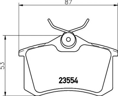 Hella 8DB 355 012-791 комплект тормозных колодок, дисковый тормоз на VW PASSAT Variant (3A5, 35I)