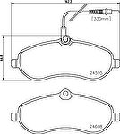 Hella 8DB 355 013-411 комплект тормозных колодок, дисковый тормоз на PEUGEOT EXPERT Tepee (VF3V_)