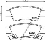 HELLA КОМПЛЕКТ ТОРМОЗНЫХ КОЛОДОК, ДИСКОВЫЙ ТОРМОЗ (8DB 355 013-591)