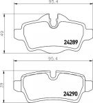 Hella 8DB 355 013-661 комплект тормозных колодок, дисковый тормоз на MINI MINI Roadster (R59)