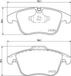 Hella 8DB 355 013-731 комплект тормозных колодок, дисковый тормоз на PEUGEOT 508 SW