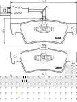 Hella 8DB 355 013-841 комплект тормозных колодок, дисковый тормоз на VW TRANSPORTER V c бортовой платформой/ходовая часть (7JD, 7JE,