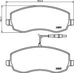 Hella 8DB 355 013-871 комплект тормозных колодок, дисковый тормоз на FIAT ULYSSE (179AX)