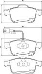Hella 8DB 355 014-241 комплект тормозных колодок, дисковый тормоз на OPEL COMBO Tour (X12)