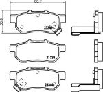 Hella 8DB 355 017-151 комплект тормозных колодок, дисковый тормоз на HONDA CIVIC VI купе (EJ, EM1)