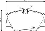 HELLA КОМПЛЕКТ ТОРМОЗНЫХ КОЛОДОК, ДИСКОВЫЙ ТОРМОЗ (8DB 355 017-601)