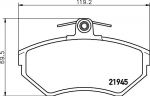 HELLA КОМПЛЕКТ ТОРМОЗНЫХ КОЛОДОК, ДИСКОВЫЙ ТОРМОЗ (8DB 355 018-241)