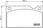 Hella 8DB 355 018-391 комплект тормозных колодок, дисковый тормоз на VOLVO 240 Kombi (P245)