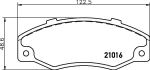 Hella 8DB 355 018-971 комплект тормозных колодок, дисковый тормоз на RENAULT 21 универсал (K48_)