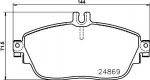 Hella 8DB 355 019-721 комплект тормозных колодок, дисковый тормоз на MERCEDES-BENZ CLA купе (C117)