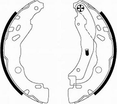 Hella 8DB 355 020-081 комплект тормозных колодок на PEUGEOT 208
