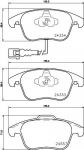 Hella 8DB 355 020-321 комплект тормозных колодок, дисковый тормоз на VW TIGUAN (5N_)