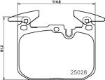 Hella 8DB 355 021-271 комплект тормозных колодок, дисковый тормоз на 1 (F20)
