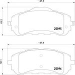 Hella 8DB 355 021-321 комплект тормозных колодок, дисковый тормоз на PEUGEOT 308 II