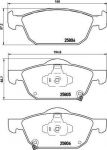 Hella 8DB 355 021-431 комплект тормозных колодок, дисковый тормоз на HONDA CIVIC IX (FK)