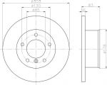 Hella 8DD 355 100-391 тормозной диск на PUCH G-MODELL (W 461)