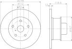 Hella 8DD 355 100-471 тормозной диск на VW TRANSPORTER III c бортовой платформой/ходовая часть