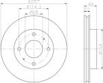 Hella 8DD 355 102-651 тормозной диск на NISSAN PRIMERA (P10)