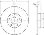 Hella 8DD 355 102-781 тормозной диск на AUDI A4 Avant (8D5, B5)