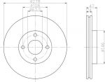 Hella 8DD 355 104-641 тормозной диск на FORD MONDEO I (GBP)