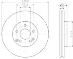 Hella 8DD 355 107-501 тормозной диск на MERCEDES-BENZ C-CLASS (W203)