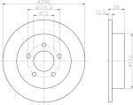 Hella 8DD 355 107-901 тормозной диск на CHRYSLER VOYAGER III (GS)