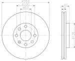 Hella 8DD 355 108-271 тормозной диск на OPEL COMBO Tour