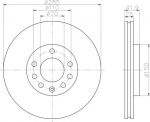 Hella 8DD 355 109-241 тормозной диск на SAAB 9-3 (YS3F)