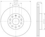 Hella 8DD 355 109-581 тормозной диск на VW GOLF ALLTRACK (BA5)