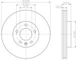 Hella 8DD 355 109-661 тормозной диск на VW MULTIVAN V (7HM, 7HN, 7HF, 7EF, 7EM, 7EN)