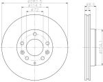 Hella 8DD 355 110-361 тормозной диск на MAZDA 6 (GG)