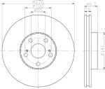 Hella 8DD 355 110-521 тормозной диск на TOYOTA AVENSIS (_T22_)