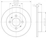 Hella 8DD 355 110-651 тормозной диск на MITSUBISHI CARISMA седан (DA_)