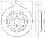 Hella 8DD 355 113-211 тормозной диск на MERCEDES-BENZ M-CLASS (W164)