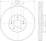 Hella 8DD 355 114-841 тормозной диск на MITSUBISHI LANCER VI (CJ-CP_)