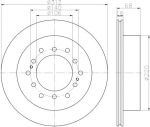 Hella 8DD 355 114-861 тормозной диск на TOYOTA LAND CRUISER 90 (_J9_)