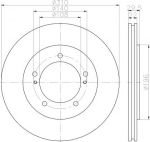 Hella 8DD 355 114-901 тормозной диск на SUZUKI GRAND VITARA I (FT)